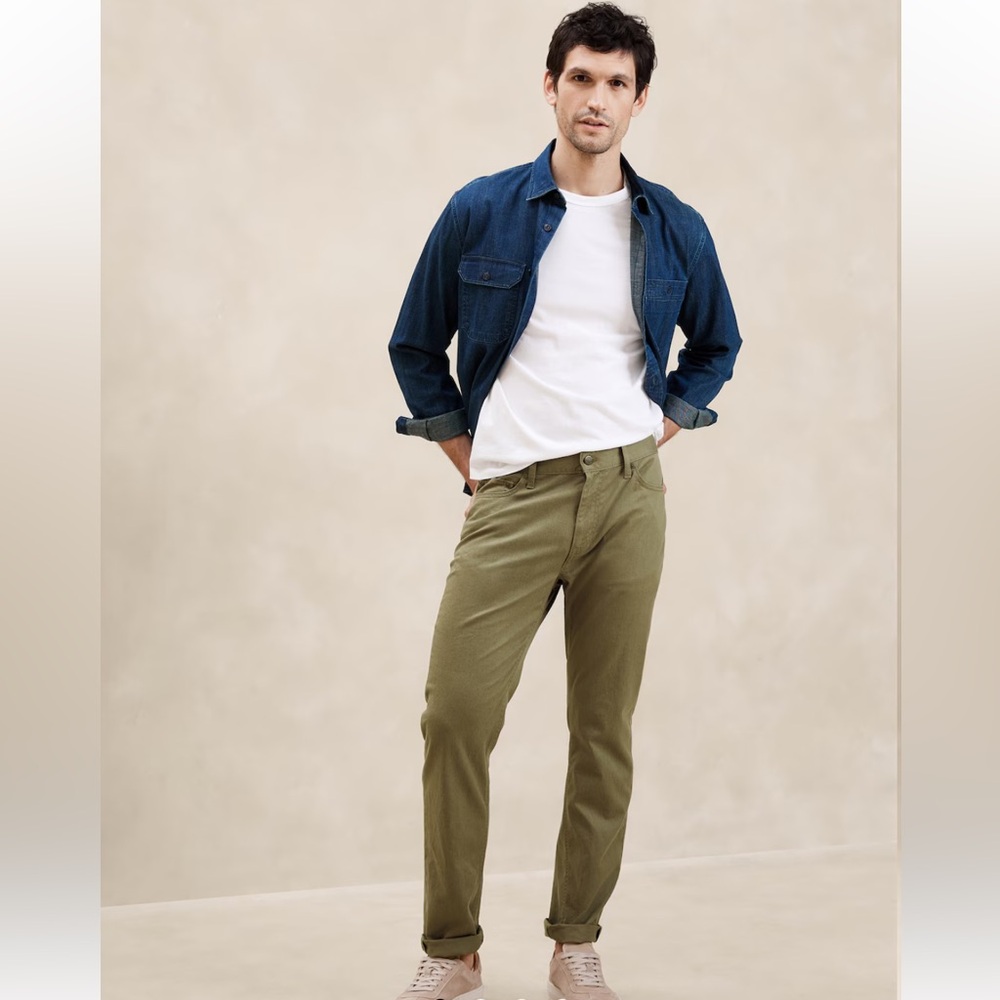 Banana Republic Olive Green Men's Pants